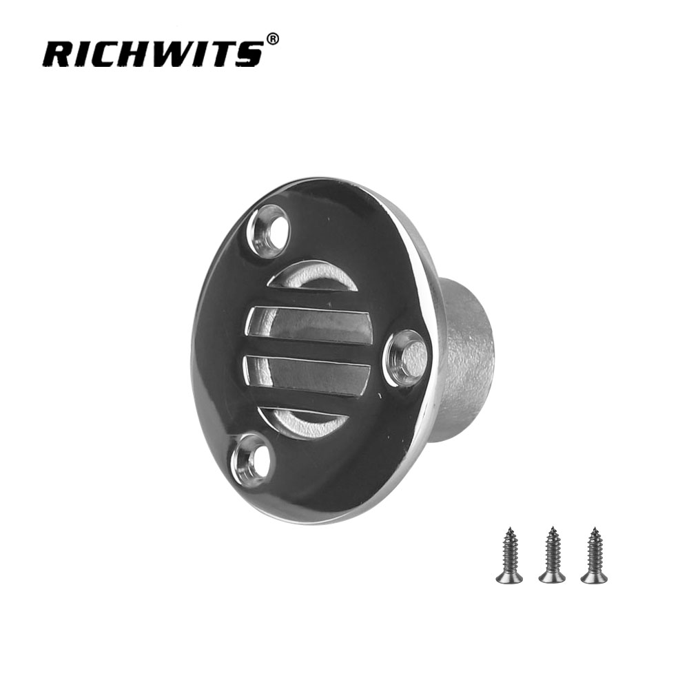 Hardware marino, ventilación de tanque, barco a través del casco, drenaje de piso de cubierta, 25mm