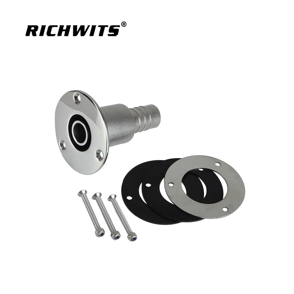 Pestillo para barco de acero inoxidable 316 con ajuste de piel de escape a través del casco