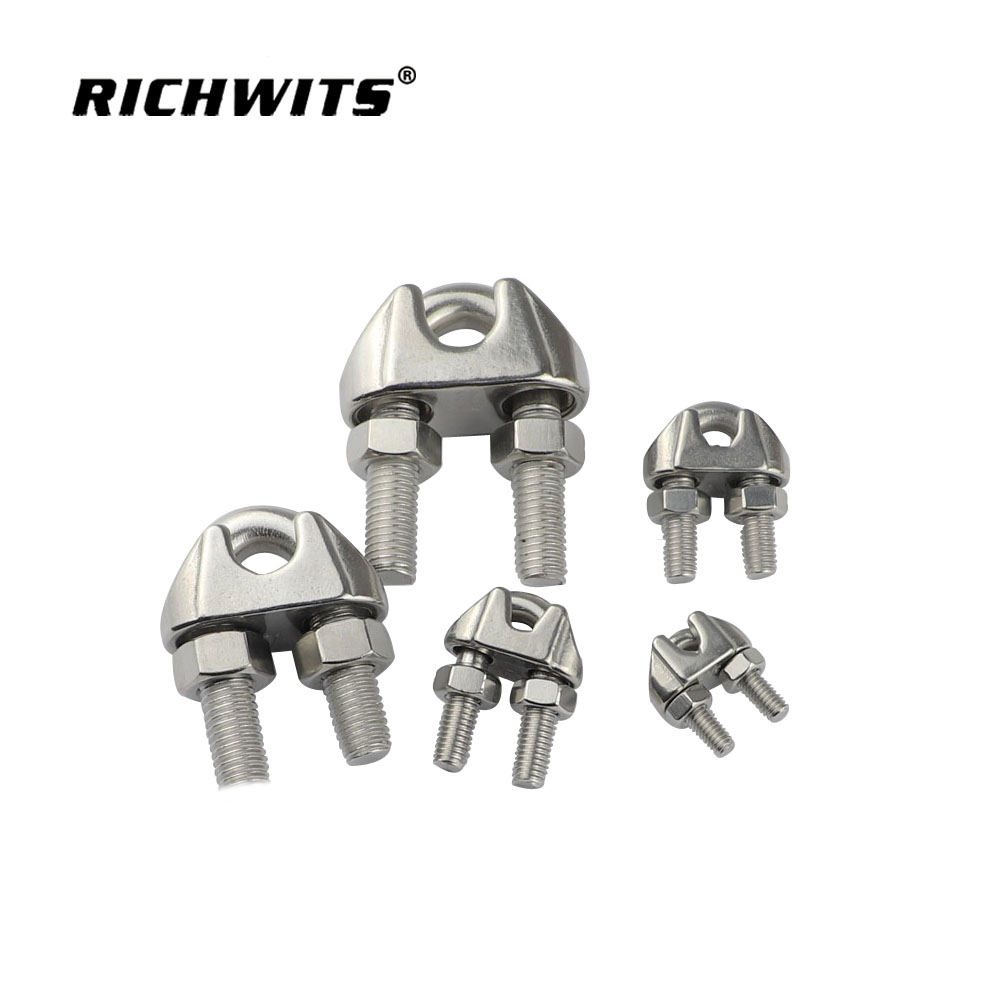 Clips para cables Clips para cables de acero maleable Abrazadera para cuerda