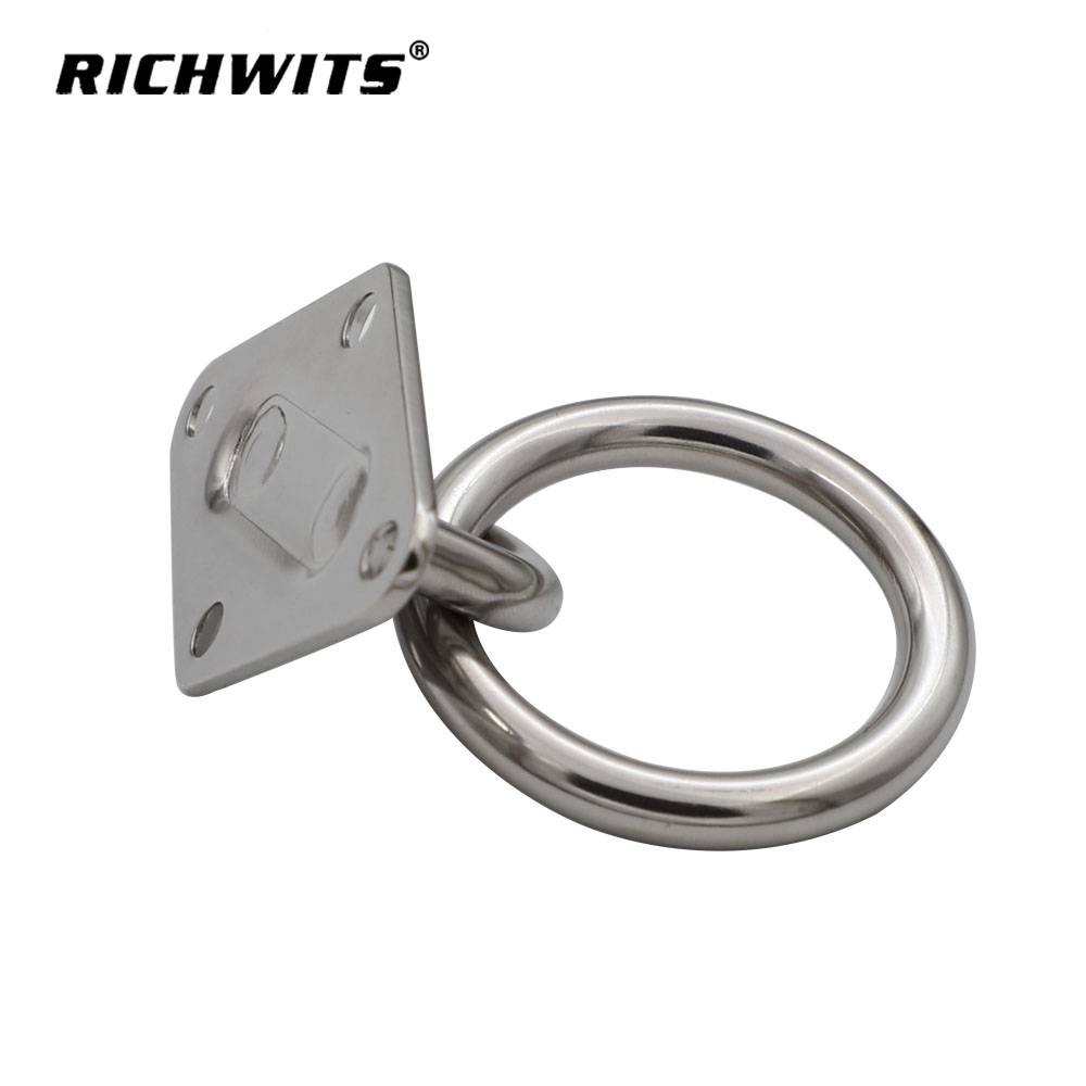 Ojo con almohadilla de diamante de acero inoxidable de grado marino con anillo de 5 mm a 10 mm