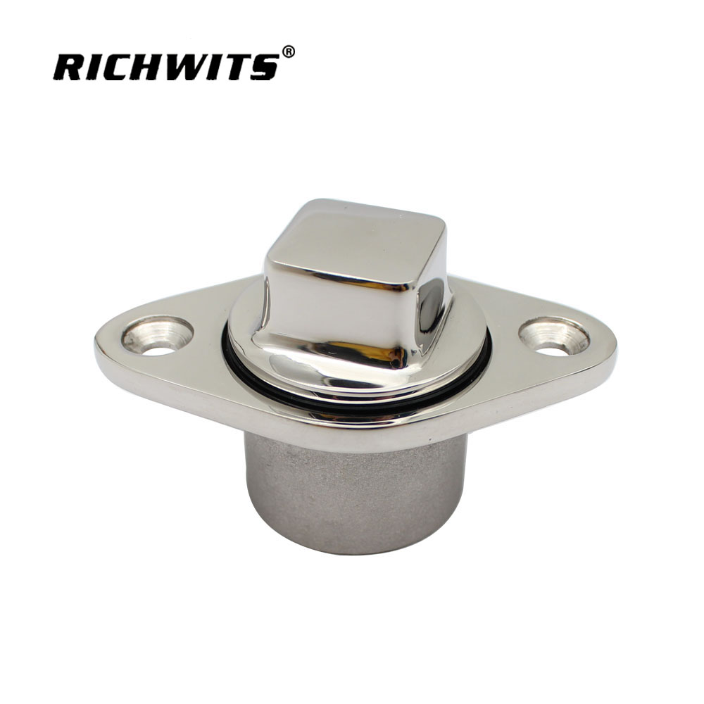 Tapón de drenaje de tablero de diamante de acero inoxidable marino