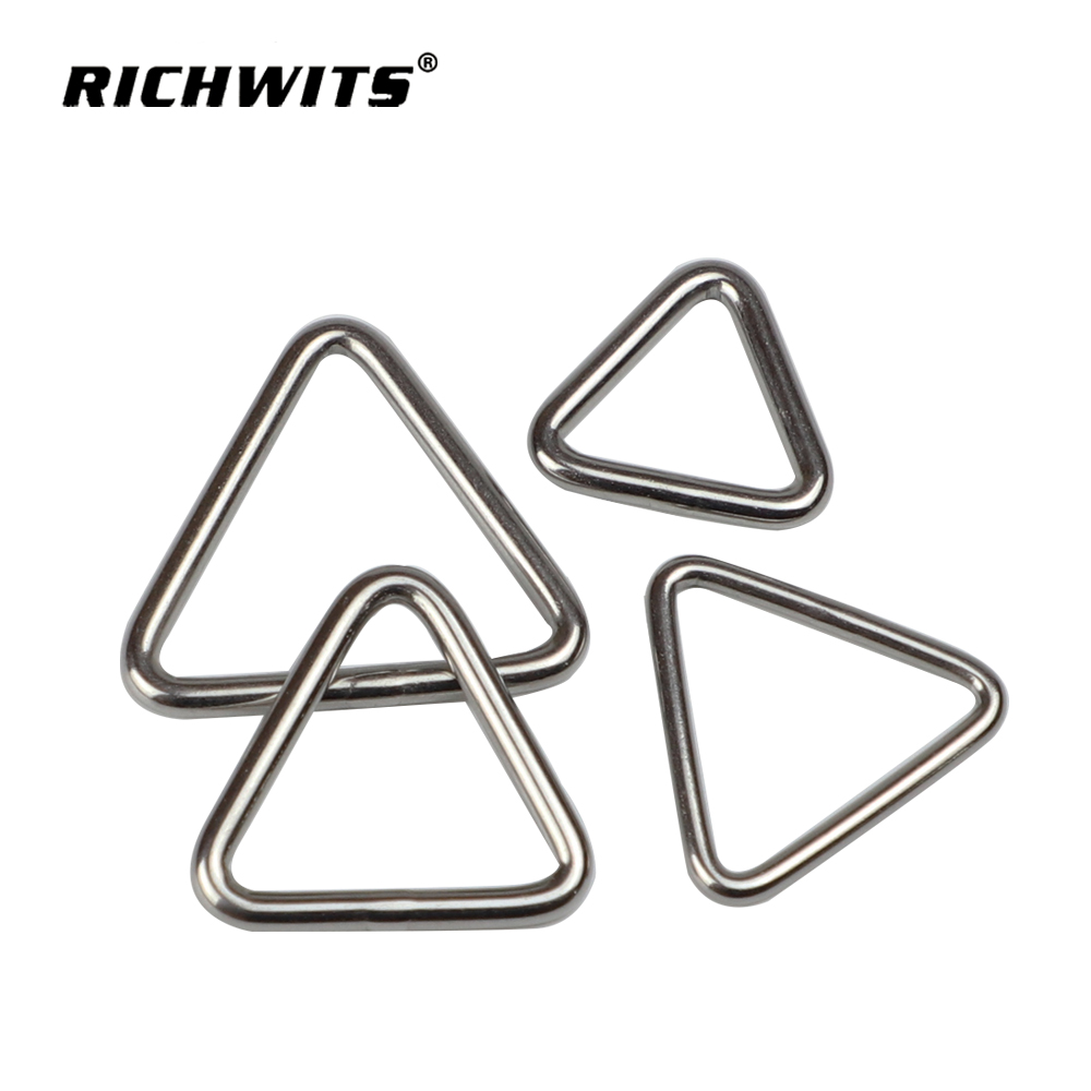 Anillo de metal con ajustador deslizante con hebilla triangular para correa de bolso, hebilla ajustable