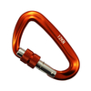  Mosquetón en forma de D de aluminio para aviación, gancho de seguro para escalada en roca