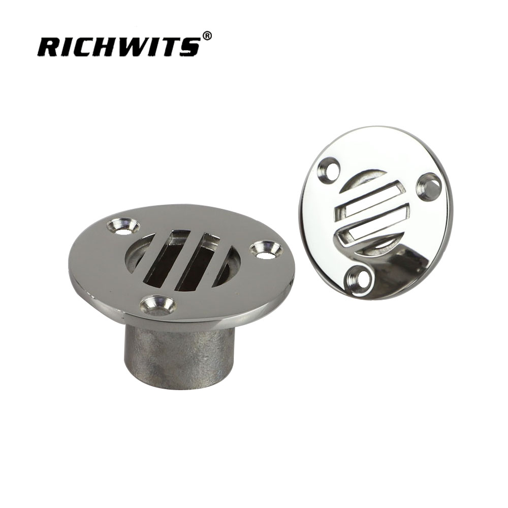 Hardware marino, ventilación de tanque, barco a través del casco, drenaje de piso de cubierta, 25mm