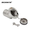 Marine Hardware Relleno de cubierta de 45° con llave de acero inoxidable 316