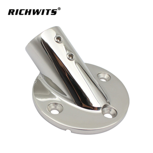  Base de riel redondo marino de 30 grados, acero inoxidable 316, 22mm/25mm