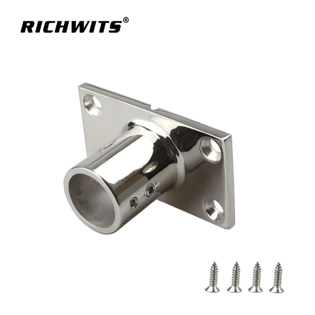  Hardware marino Acero inoxidable 316 Base de riel de 90 grados para yate de barco 22 mm 25 mm