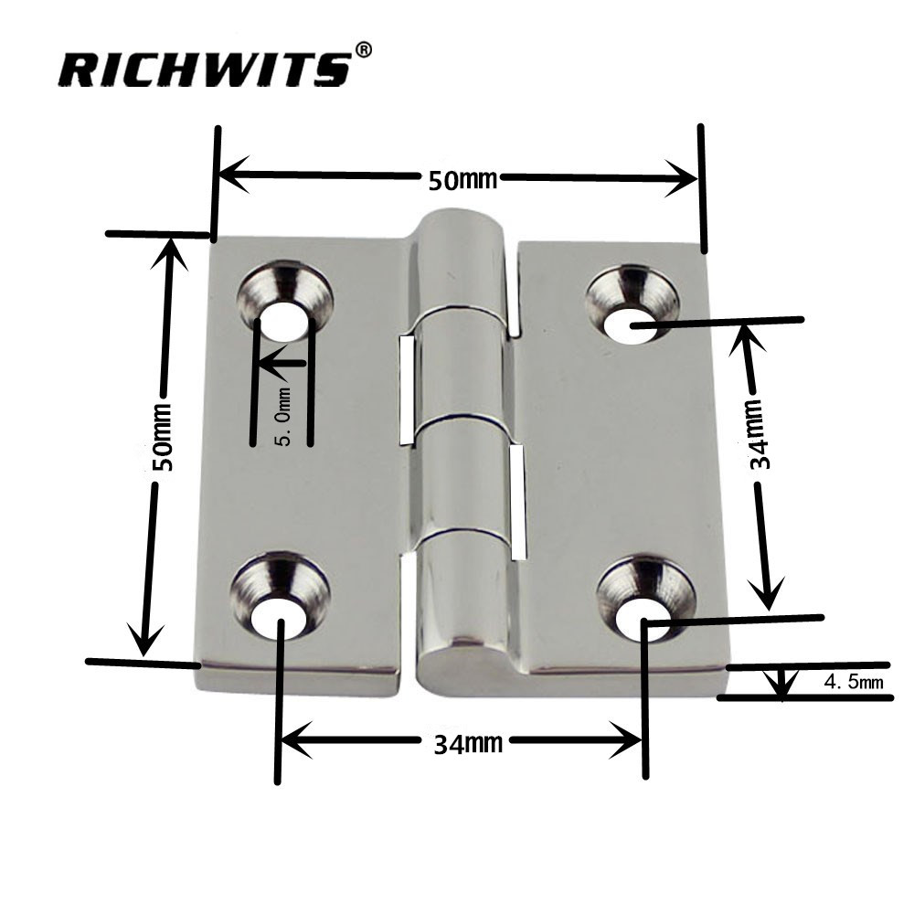 Bisagra para yate de acero inoxidable 304 pulido espejo