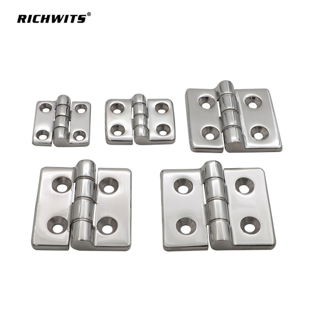 Bisagra redonda de cuatro orificios con almohadilla de acero 304 de acero inoxidable pulido espejo