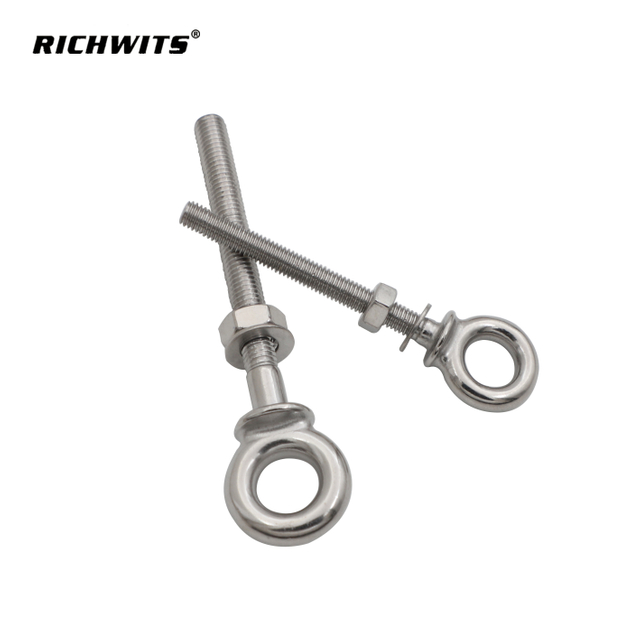 Perno de argolla de tornillo de elevación de rosca larga HX M6 M8 M10