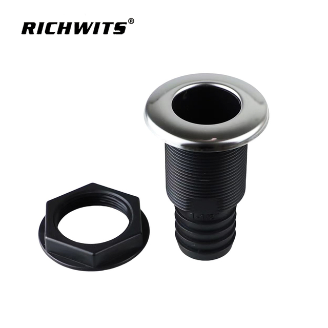  Salidas de plástico a través del casco Pasacasco de plástico para manguera