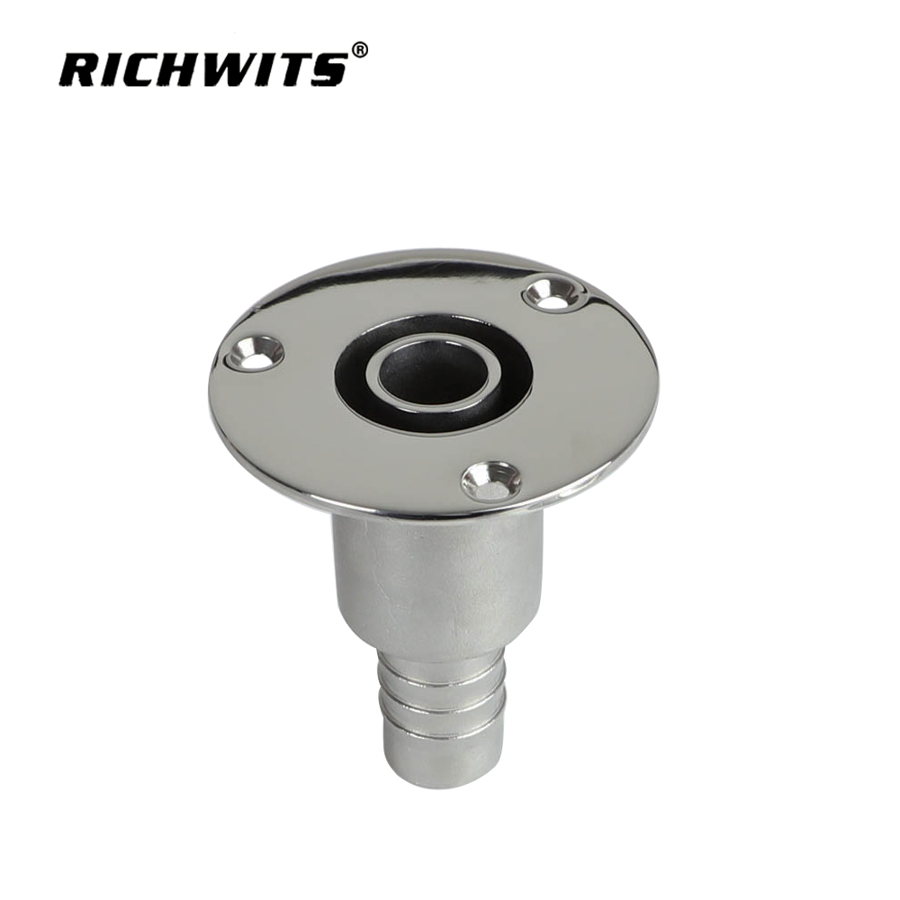 Pestillo para barco de acero inoxidable 316 con ajuste de piel de escape a través del casco