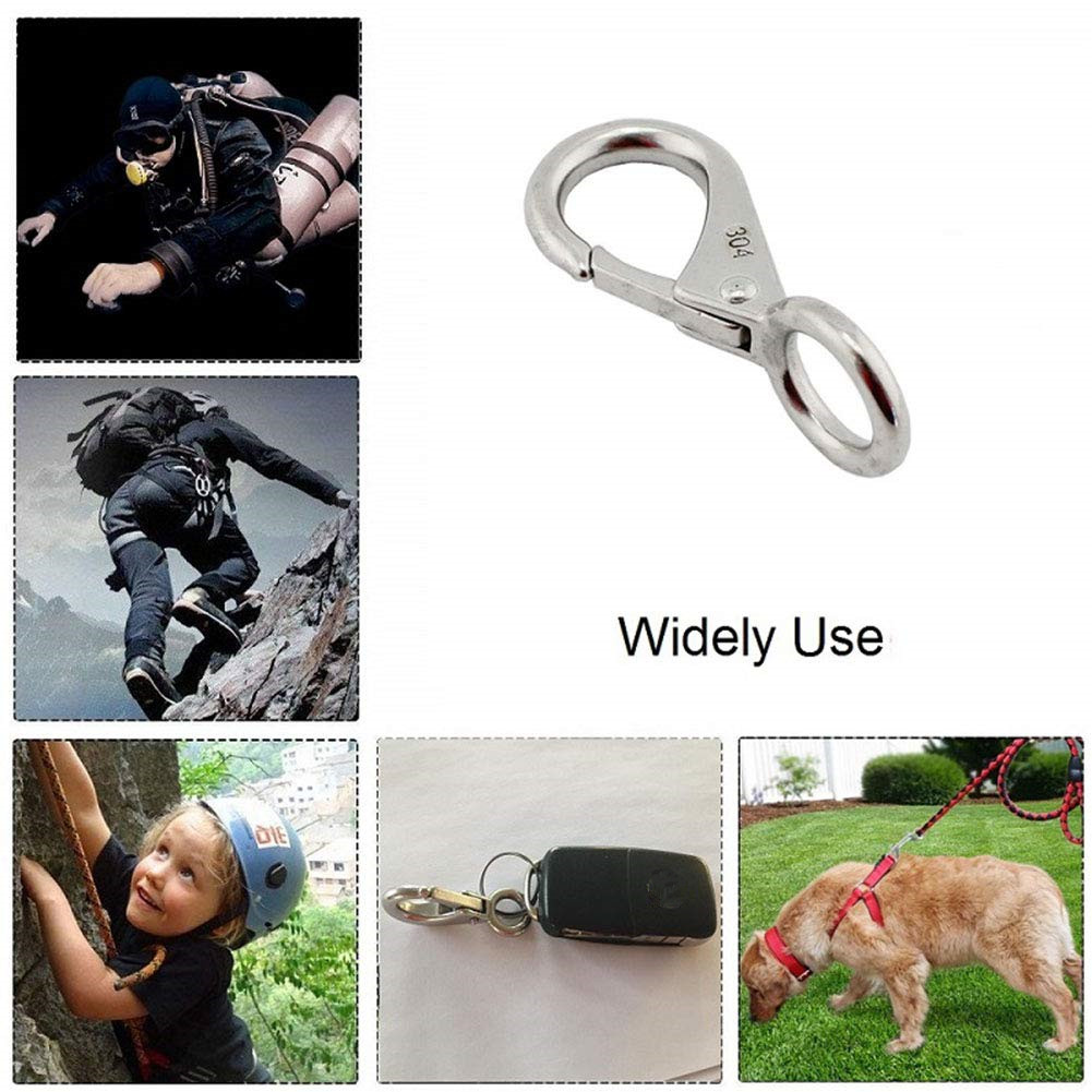 Fabricación en fábrica de mosquetones de ojo fijo baratos