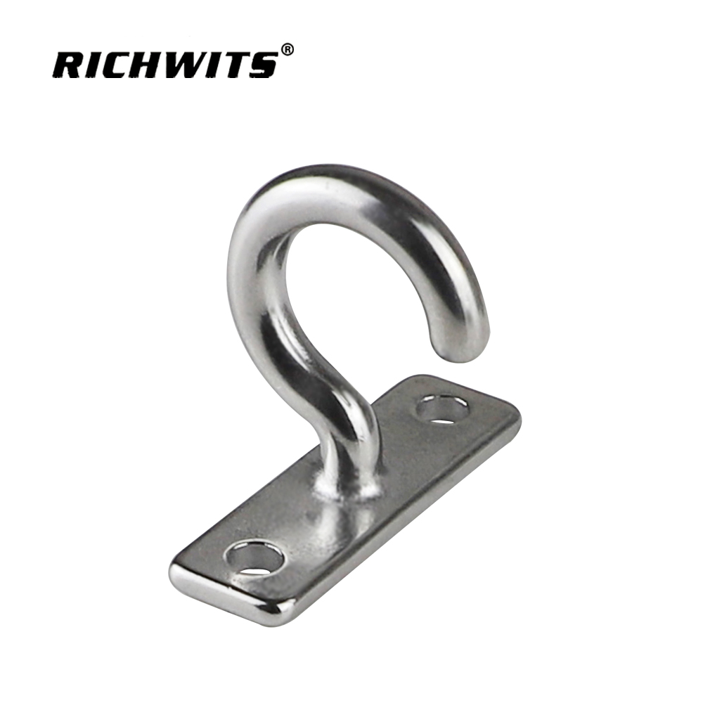 Gancho de acero inoxidable 304, placa de gancho de tela metálica, gancho para ventilador de techo