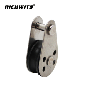 Bloque de polea SS304 de rueda de remolque de alambre colgante de cuerda de alambre 25mm ZB6606