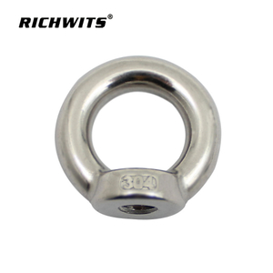 Cáncamo de elevación de acero inoxidable 304/316 con tuercas DIN582 M5-M24