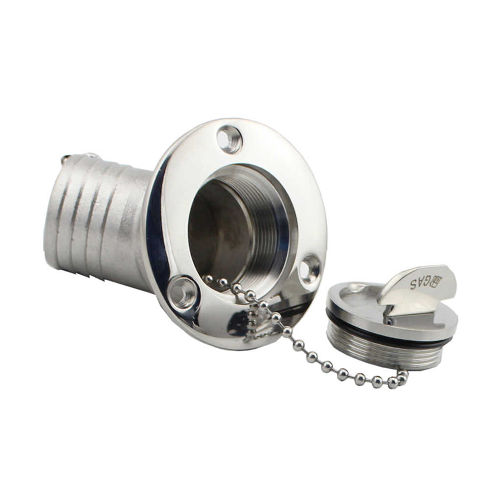 Acero inoxidable 316 pulido para llenado de cubierta de tanque de agua marina de 1-1/2''