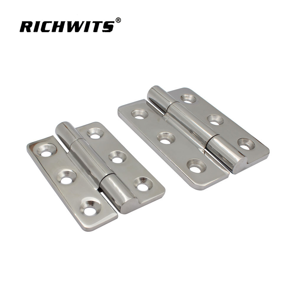 Marine Hardware SS304 Bisagra de seis orificios de tres secciones