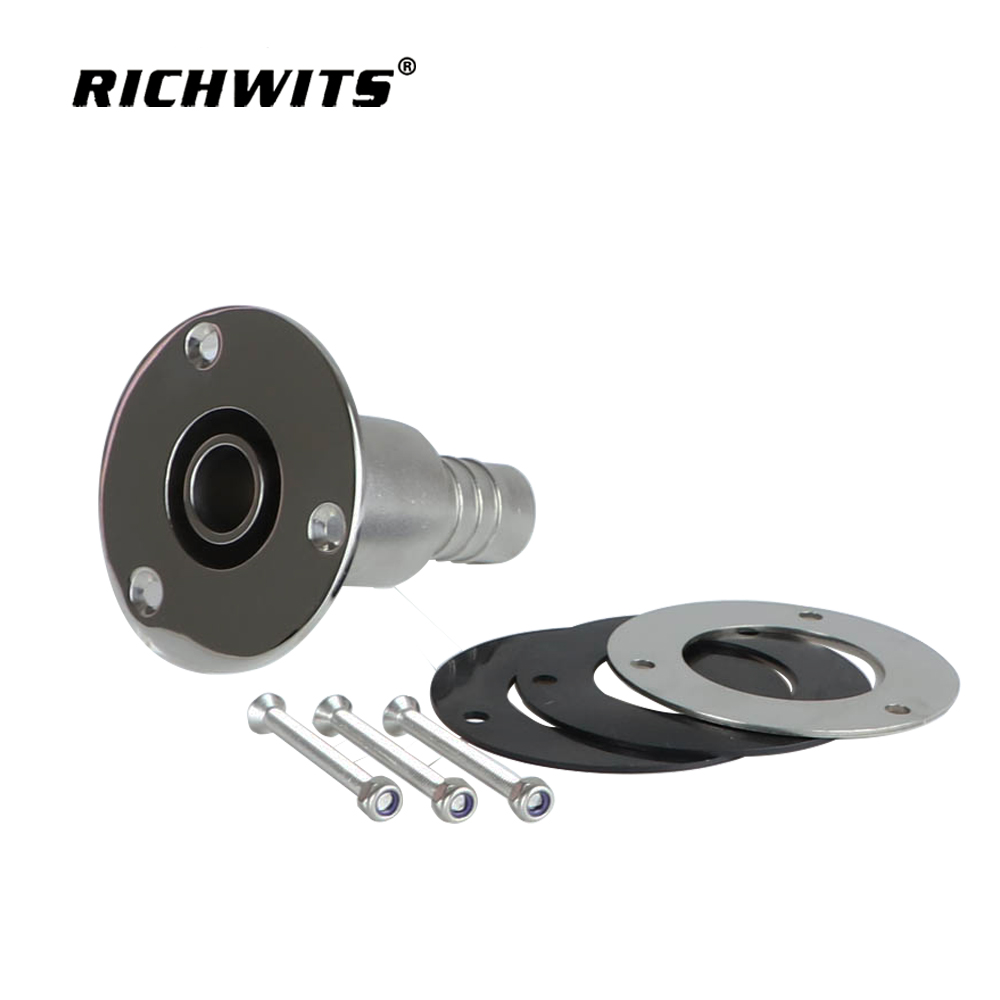 Pestillo para barco de acero inoxidable 316 con ajuste de piel de escape a través del casco