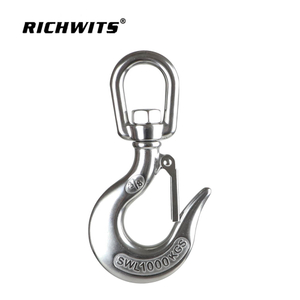 Gancho de cadena de grúa deslizante con ojo giratorio de acero inoxidable 150 kg-1500 kg