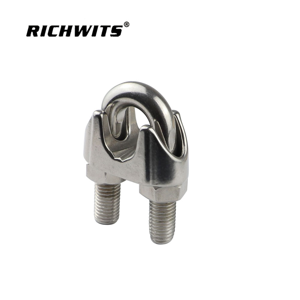 Clips para cables Clips para cables de acero maleable Abrazadera para cuerda