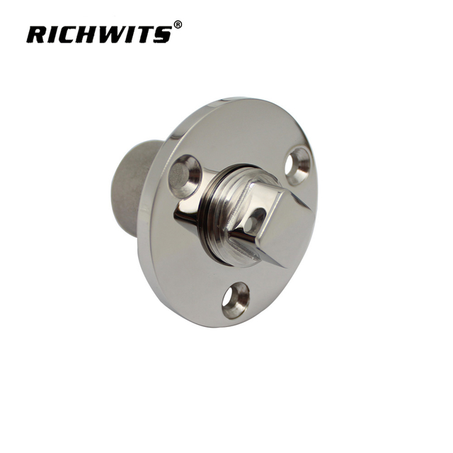 Tapón de drenaje de garboard redondo de acero inoxidable marino