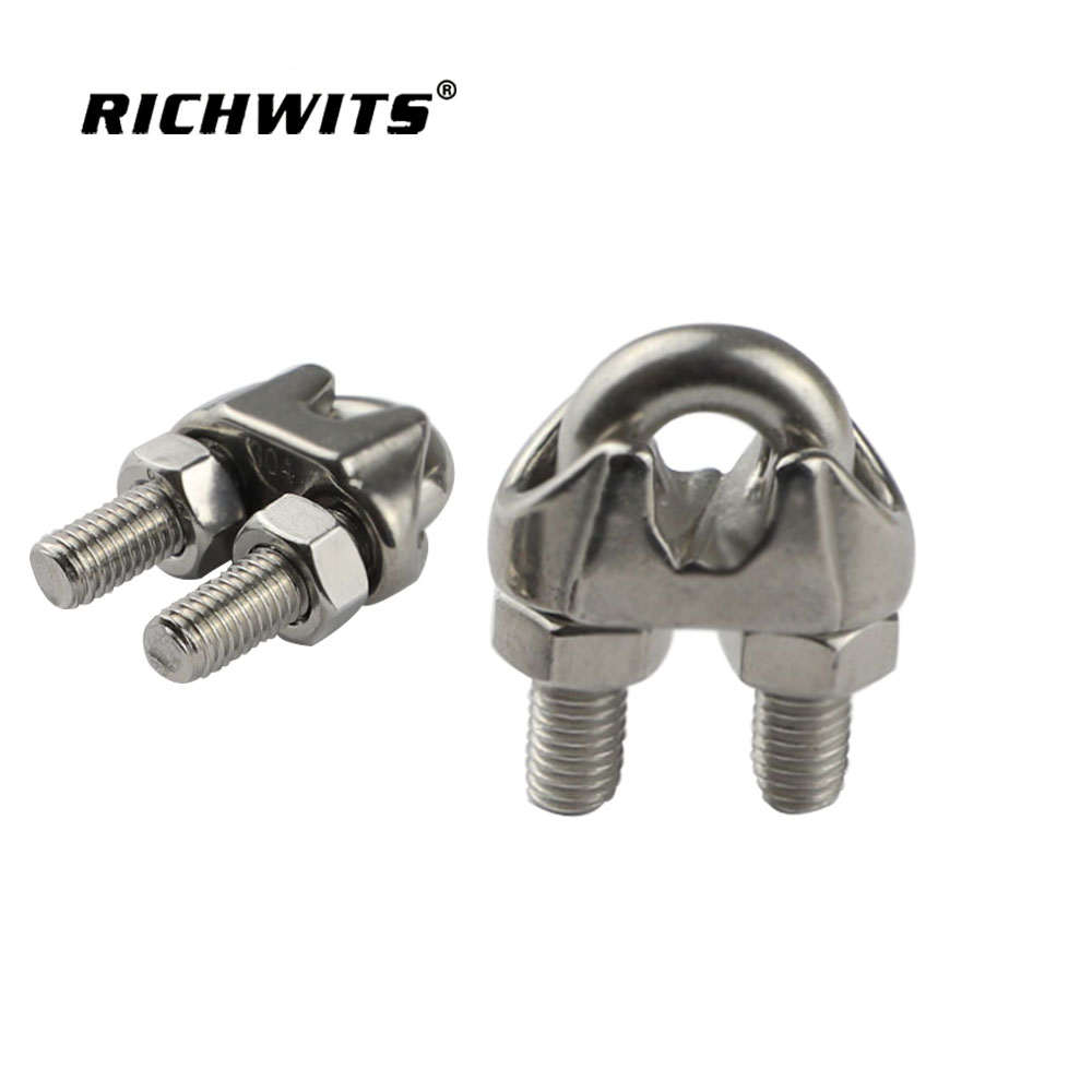 Clips para cables Clips para cables de acero maleable Abrazadera para cuerda
