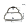 Mango de remolque para embarcaciones 316 de alta resistencia, 90 mm
