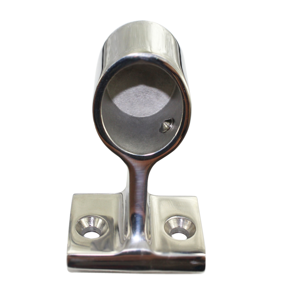 Soporte de cola delantera central de montaje de barandilla de barco de acero inoxidable 316