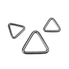 Anillo de metal con ajustador deslizante con hebilla triangular para correa de bolso, hebilla ajustable