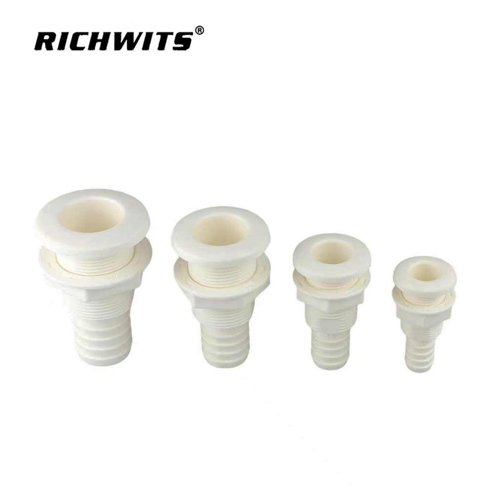 Conector de casco para barco, manguera de ventilación de drenaje de plástico