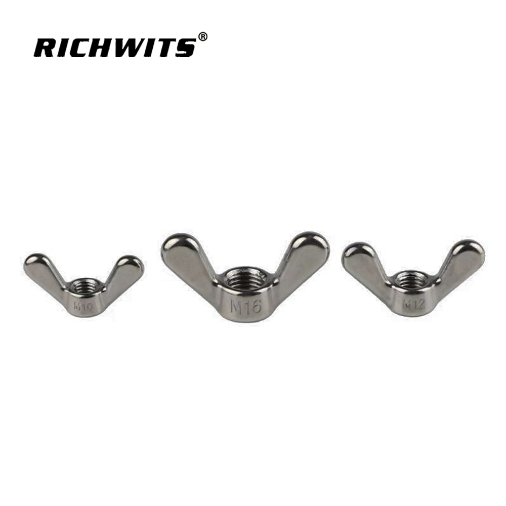 Tuerca de mariposa de ala personalizada de acero inoxidable 304/316 M10 M12 M16