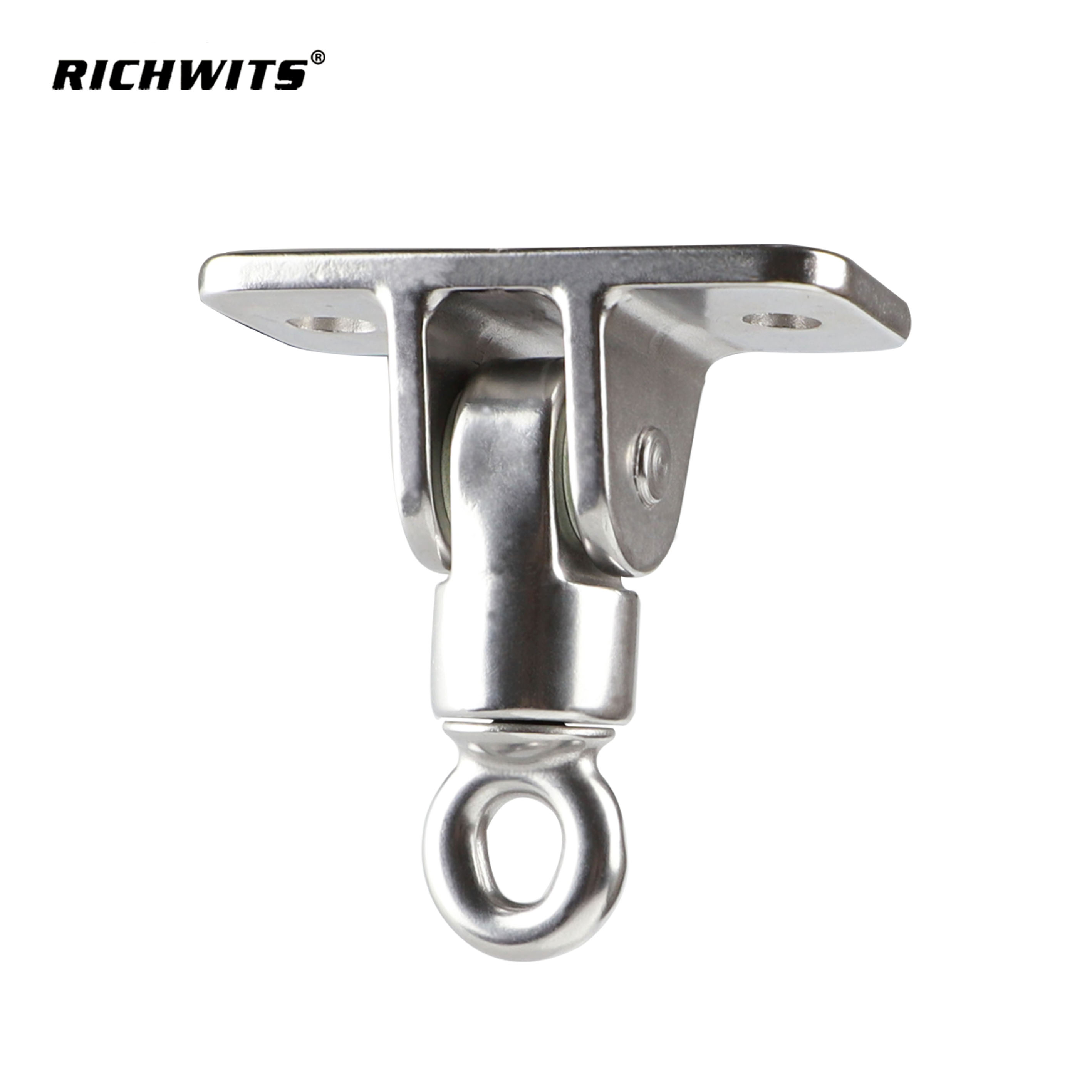  Kit para colgar hamaca con marco oscilante y anillo de placa giratoria de acero inoxidable