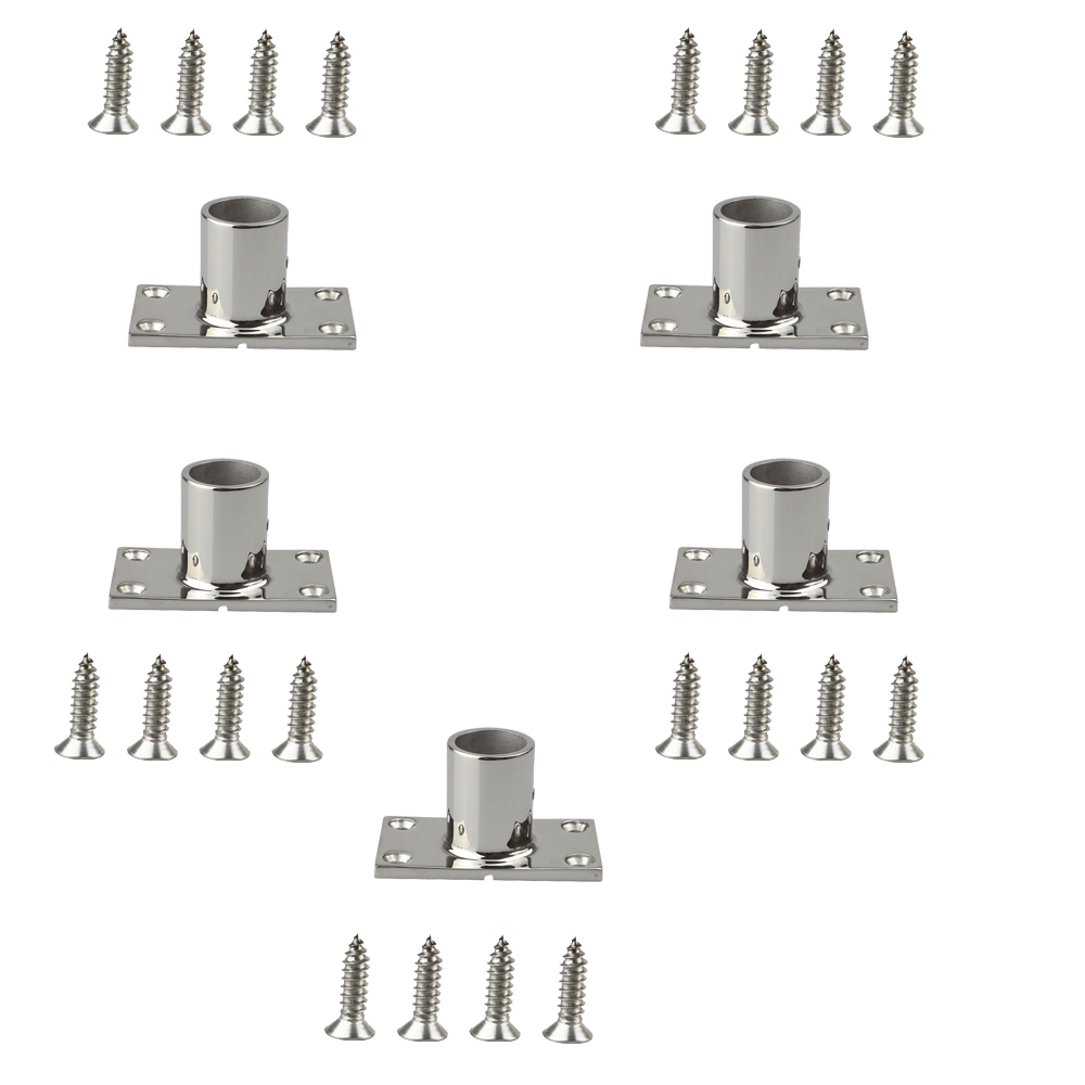  Hardware marino Acero inoxidable 316 Base de riel de 90 grados para yate de barco 22 mm 25 mm