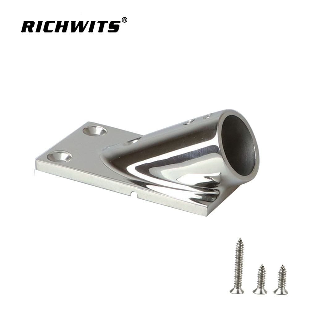  Base de riel marino de 30 grados para yate, acero inoxidable 316, 22mm, 25mm