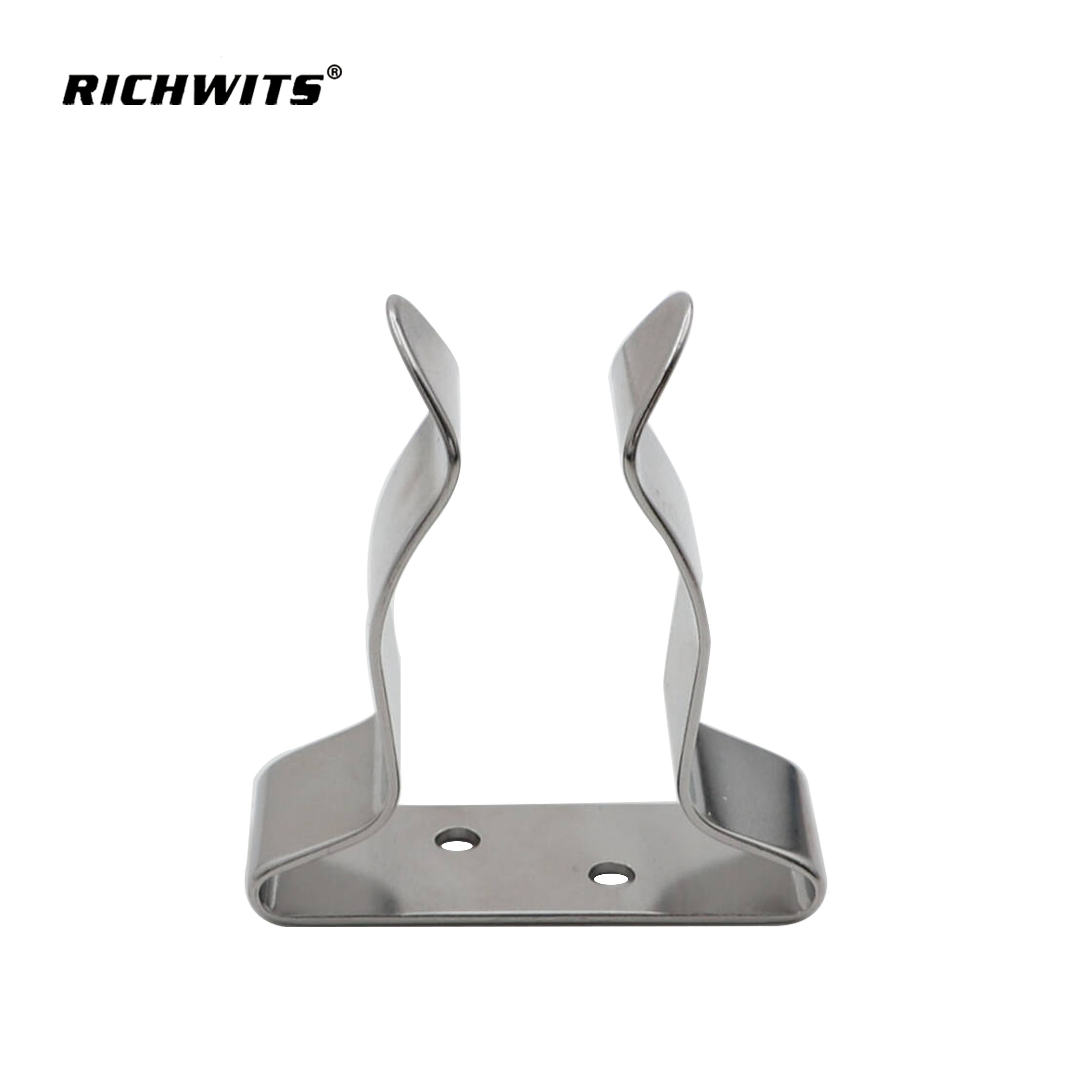 Marine Hardware Clip de paleta/soporte para remo de acero inoxidable 316 de grado marino