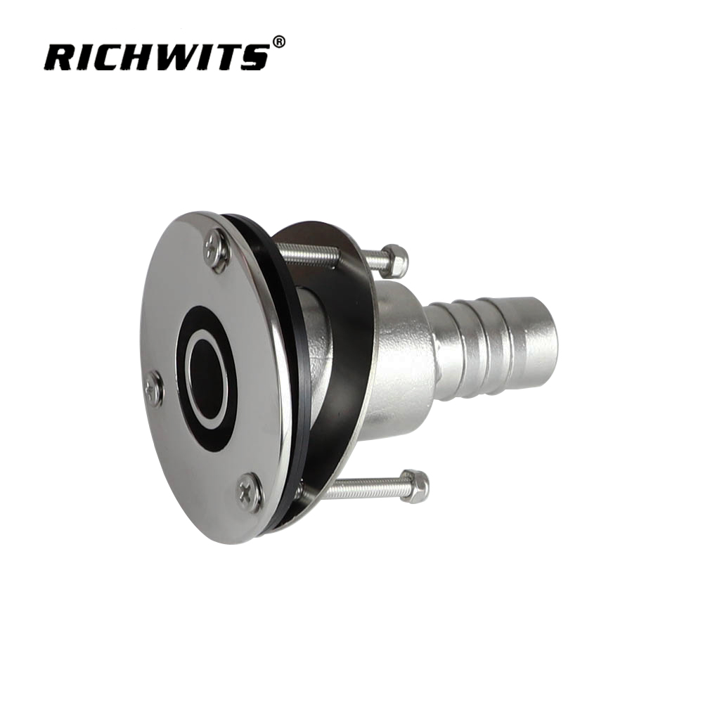 Pestillo para barco de acero inoxidable 316 con ajuste de piel de escape a través del casco