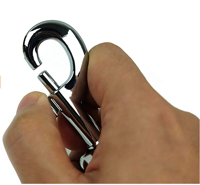 Fabricación en fábrica de ganchos de presión giratorios con anillo cuadrado