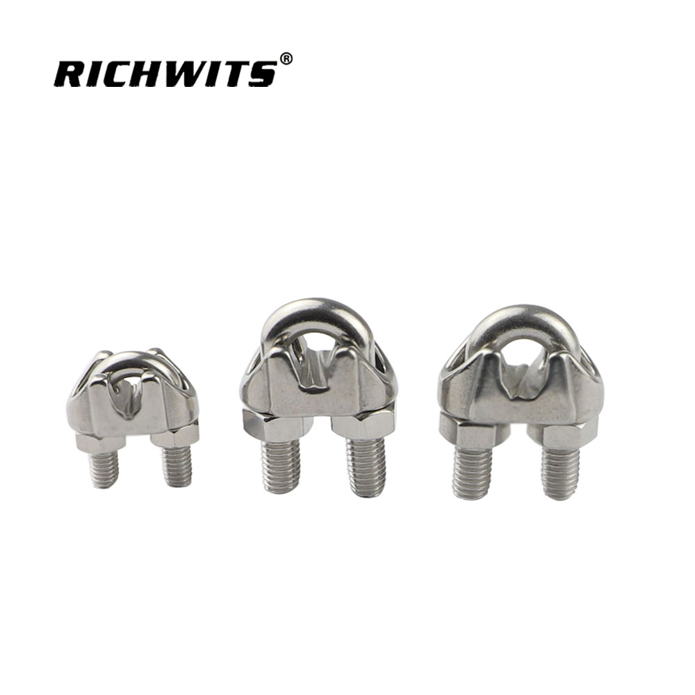 Clips para cables Clips para cables de acero maleable Abrazadera para cuerda