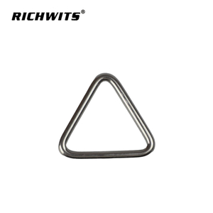 Anillo de metal con ajustador deslizante con hebilla triangular para correa de bolso, hebilla ajustable