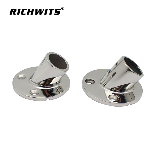  Base de riel redondo marino de 60 grados de acero inoxidable 316 