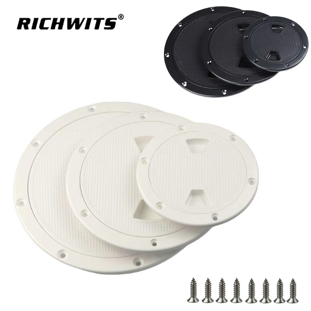 Cubierta de inspección de cubierta redonda de plástico para barco, yate, marino