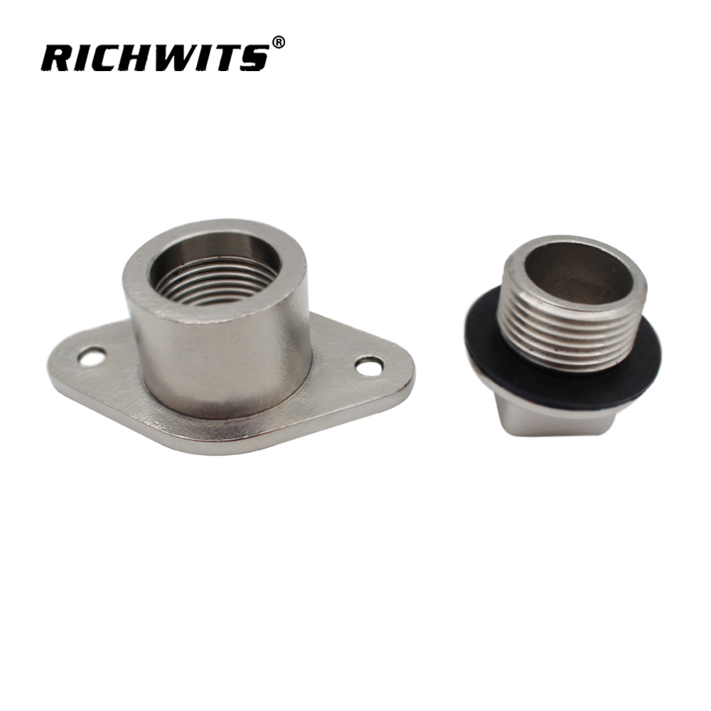 Tapón de drenaje de tablero de diamante de acero inoxidable marino