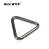 Anillo de metal con ajustador deslizante con hebilla triangular para correa de bolso, hebilla ajustable