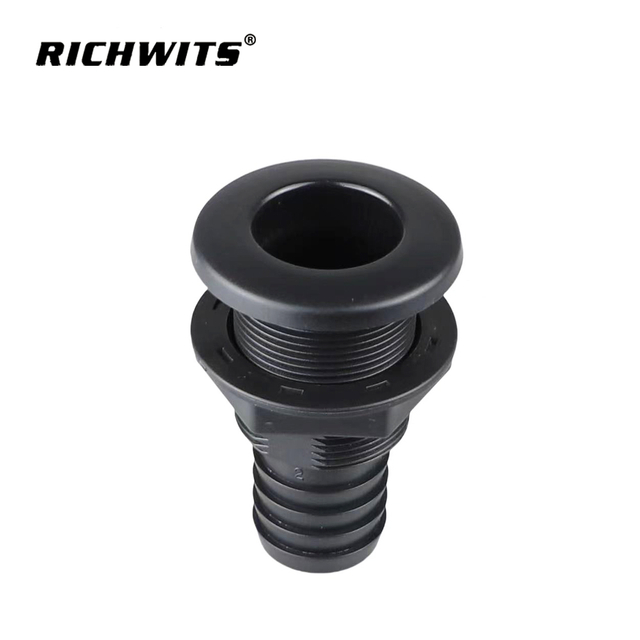 Conector de casco para barco, manguera de ventilación de drenaje de plástico
