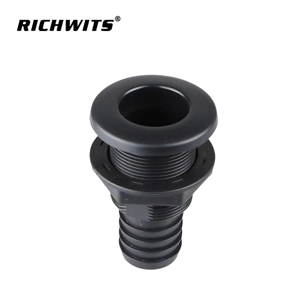 Conector de casco para barco, manguera de ventilación de drenaje de plástico