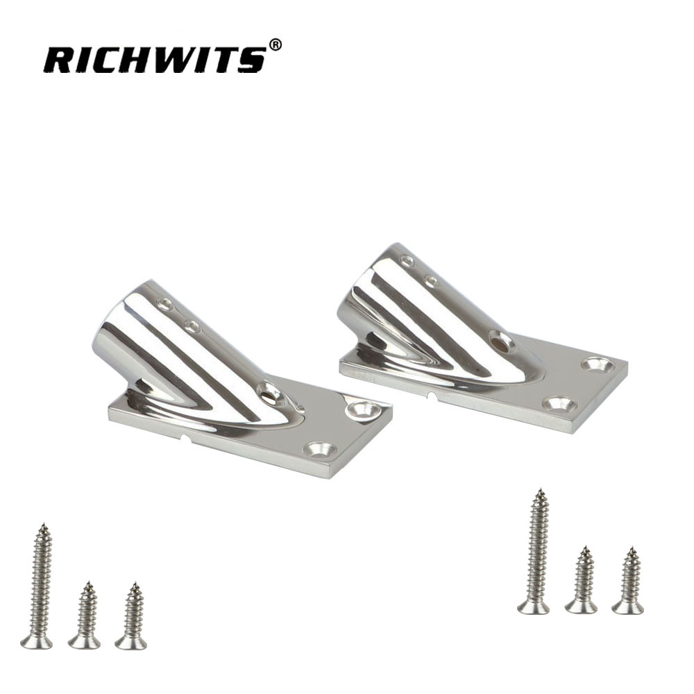  Base de riel marino de 30 grados para yate, acero inoxidable 316, 22mm, 25mm