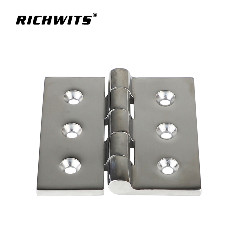  Bisagra de acero inoxidable para equipos industriales, bisagra para puerta de gabinete