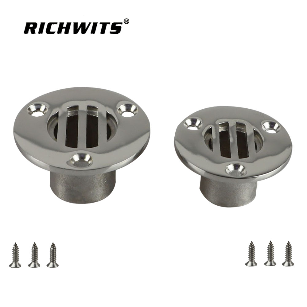 Hardware marino, ventilación de tanque, barco a través del casco, drenaje de piso de cubierta, 25mm