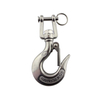 Ganchos de grúa de mandíbula giratoria de hardware de acero inoxidable